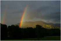 Regenbogen vor dem Rechelkopf am 4.7.2007